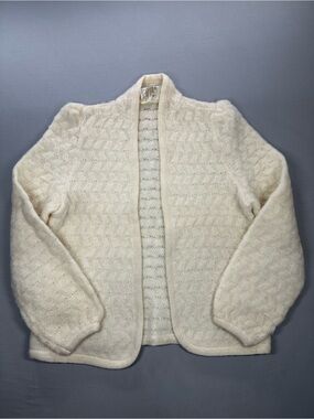 VINTAGE Alafoss Icewool Iceland Pure Virgin Wool Cardigan Sweater - Women Medium